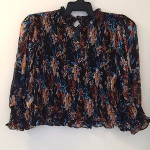 Zara woman 100% Viscose multi coloured top